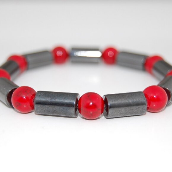 Magnetic Bracelet,Gemstone Beads,Healthy Bracelet,Pain Relief,Wellness Bracelet - Picture 1 of 2